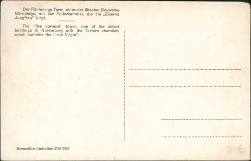 Nürnberg Fünfeckiger Turmmerkammer, Kaiserstallung u. Lug-ins-Land 1928