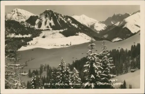 Ansichtskarte Berwang Blick v. Regete Alpköpfle Daniel Zugspitze 1932