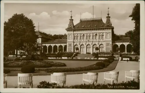 Ansichtskarte Bad Elster Kurhaus und Park 1943