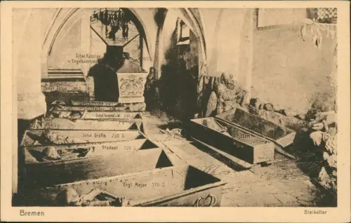 Ansichtskarte Bremen Bleikeller 1924