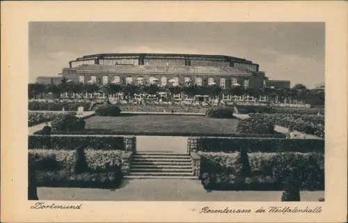 Ansichtskarte Dortmund Westfalenhalle Parkanlage 1944