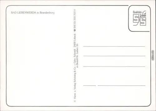 Bad Liebenwerda Rathaus, Panorama-Ansicht, Am Markt, Plastik, Markt 1995