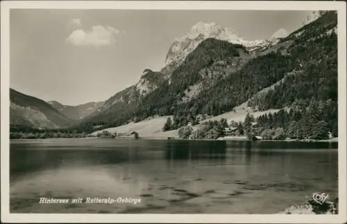 Ansichtskarte Ramsau bei Berchtesgaden Hintersee mit Reiteralp-Gebirge 1940