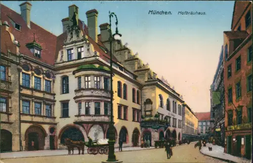 Ansichtskarte München Hofbräuhaus 1927/1923
