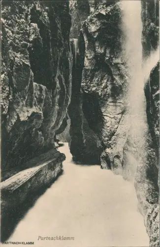 Ansichtskarte Garmisch-Partenkirchen Partnachklamm PARTNACH-KLAMM 1920