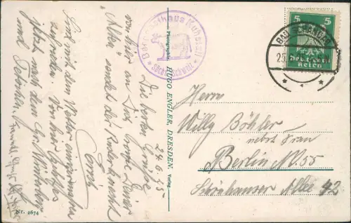 Kirnitzschtal-Sebnitz Kuhstall, Himmelsleiter - Sächsische Schweiz 1925