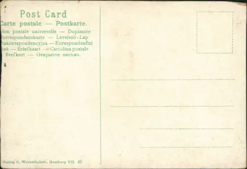 Ansichtskarte Hamburg Alter Hafen. Segelschiffe 1914