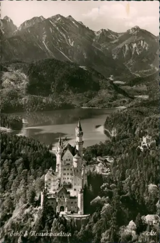Ansichtskarte Schwangau Schloss Neuschwanstein (Castle View) 1965