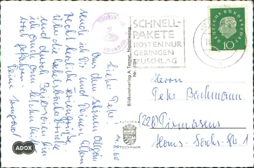 Ansichtskarte Schwangau Schloss Neuschwanstein (Castle View) 1965