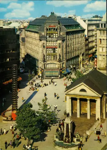 Ansichtskarte Altstadt-Hamburg Mönckebergstraße und Bücherhalle 1978