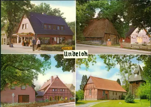 Ansichtskarte Undeloh Mehrbildkarte mit 4 Ortsansichten 1970
