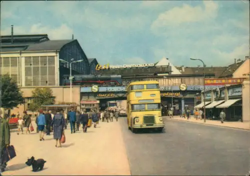 Mitte Berlin Bahnhof Friedrichstraße, Bus  Ansichtskarte  1969