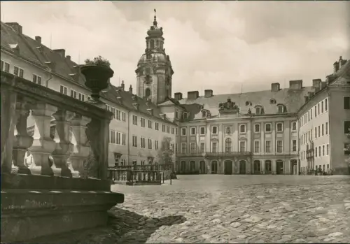 Ansichtskarte Rudolstadt Schloss Heidecksburg Schloss-Hof DDR Postkarte 1972