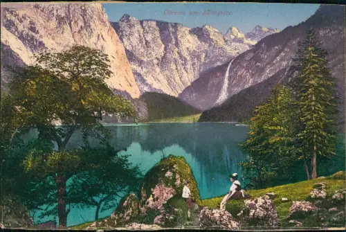Ansichtskarte Königsee Obersee 1927