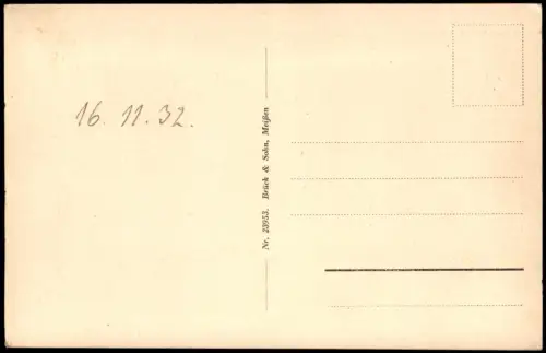 Ansichtskarte Torgau Schloss Hartenfels Boot Brücke 1932