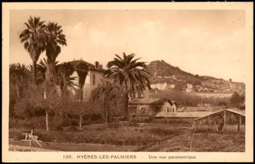 CPA Hyères-les-Palmiers Umland-Ansicht Une vue panoramique 1920
