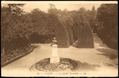 CPA Luçon Le Jardin Dumaine, Park Anlage 1910