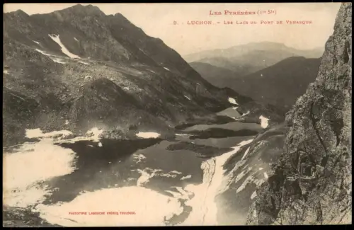 .Frankreich LES PYRÉNÉES LUCHON LES LACS DU PORT DE VENASQUE 1910