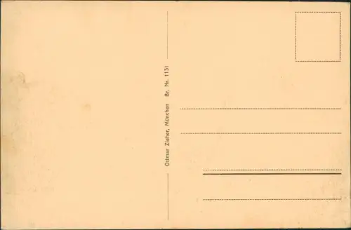 Ansichtskarte München Blick auf Odeonsplatz u. Altstadt 1914