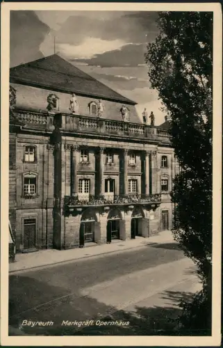 Ansichtskarte Bayreuth Markgräfliches Opernhaus 1929