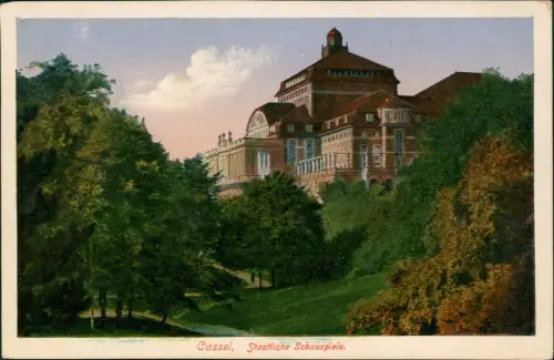 Ansichtskarte Kassel Staatliche Schauspiele. 1922