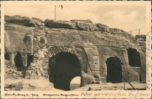 Ansichtskarte Blankenburg (Harz) Burgruine Regenstein 1936