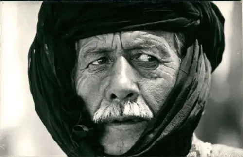 Ansichtskarte  Trachten Typen alter Mann mit schwarzen Turban 1965