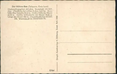 Ansichtskarte Günne Der Möhnesee bei Delecke 1920