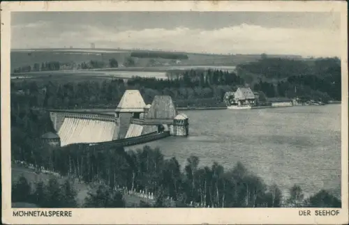 Ansichtskarte Günne DER SEEHOF Möhnesee-Stausee 1940