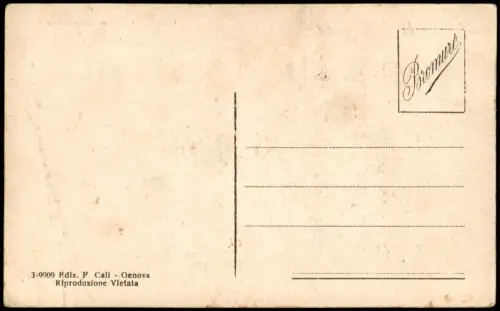 Cartolina Genua Genova (Zena) Lungomare Piemonte 1926
