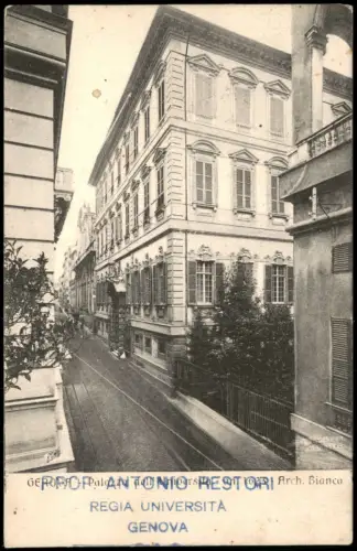 Cartolina Genua Genova (Zena) Regia Universita 1931