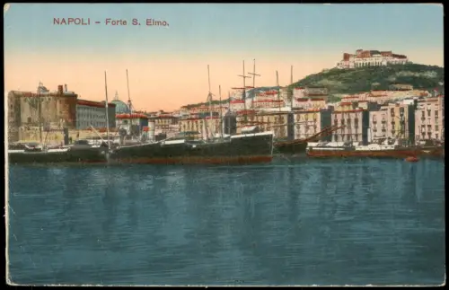 Cartolina Neapel Napoli Forte S. Elmo. 1914