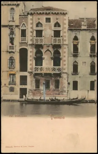 Cartolina Venedig Venezia Pal. Desdemona Gondeln 1912