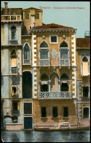 Cartolina Venedig Venezia Venice Palazzo Contarini fasan 1914