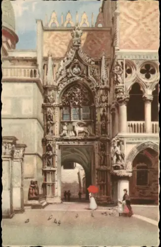 Cartoline Venedig Venezia Porta della Carta. Künstlerkarte 1926