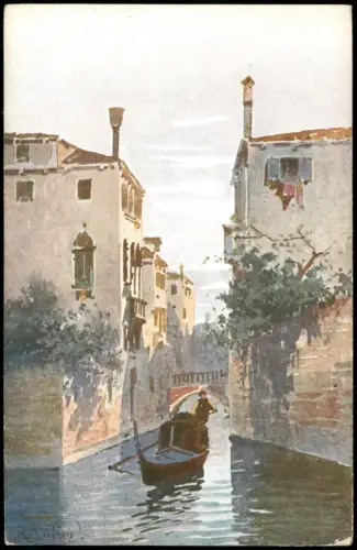 Cartolina Venedig Venezia Rio S. Canciano. Künstlerkarte 1912