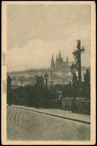 Burgstadt-Prag Hradschin/Hradčany Praha Burg Fernansicht Hradschin Hradčany 1947