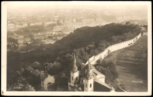 Prag Praha Panorama-Ansicht Stadt-Ansicht aus der Vogelschau 1924
