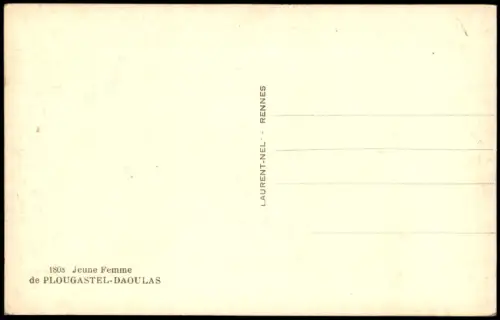 .Frankreich Frankreich Trachten-Mädchen Jeune Femmede PLOUGASTEL-DAOULAS 1940