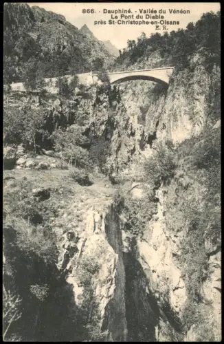 Saint-Pierre-de-Chartreuse Vallée du Vénéon Diable St-Christophe-en-Olsans 1910