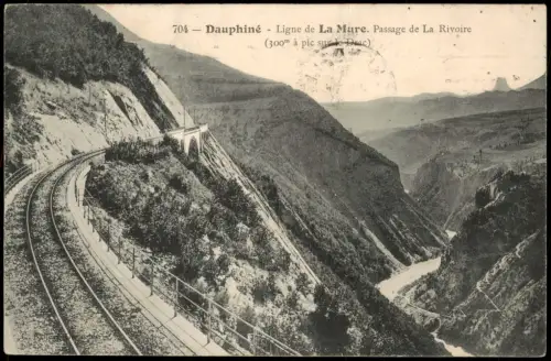 Saint-Pierre-de-Chartreuse Dauphiné Ligne de La Mure Passage de La Rivoire 1917