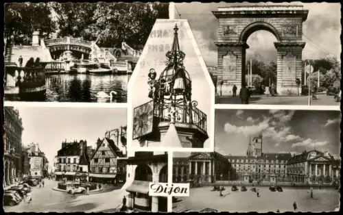 CPA Dijon (Dision) Dijon Mehrbildkarte mit 5 Ortsansichten 1957