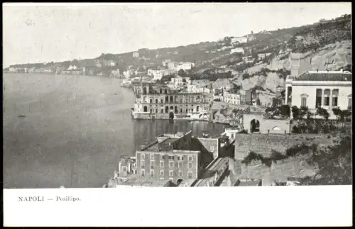 Neapel Napoli Historische Ansicht Historical View Panorama Posillipo 1910
