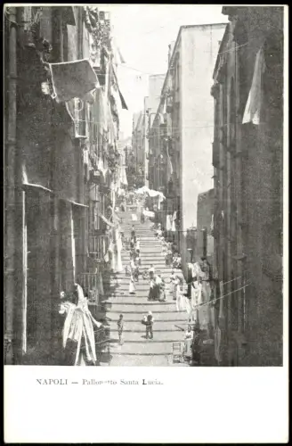 Neapel Napoli Historische Ansicht Historical View Pallonetto Santa Lucia. 1910