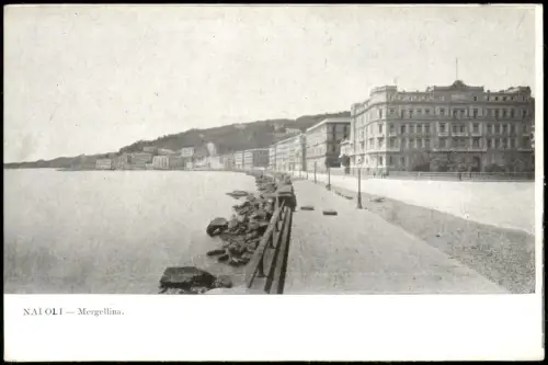 Neapel Napoli Historische Ansicht Historical View Mergellina 1910