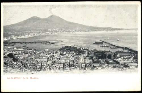 Cartolina Neapel Napoli Panorama-Ansicht NAPOLI da S. Martino 1905