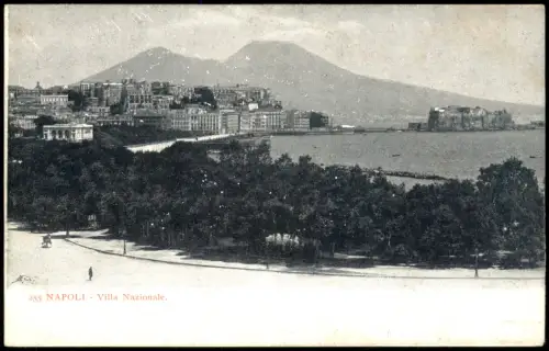 Cartolina Neapel Napoli Stadt-Ansicht NAPOLI Villa Nazionale 1900