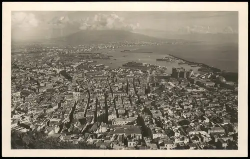 Neapel Napoli Luftaufnahme Panorama della città da S. Martino (Belvedere) 1920