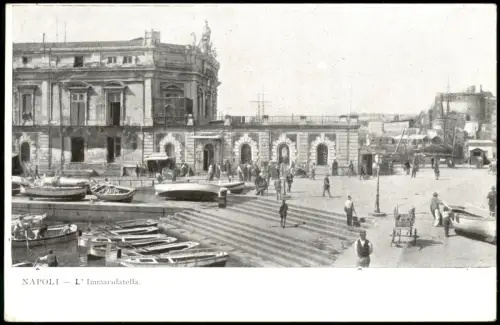 Cartolina Neapel Napoli Stadtteilansicht NAPOLI L'Immacolatella 1910