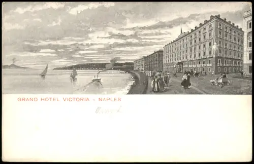 Cartolina Neapel Napoli GRAND HOTEL VICTORIA NAPLES 1905